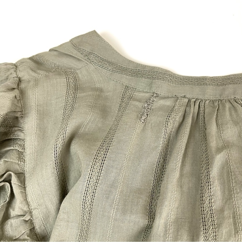 LAUREN Ralph Lauren Black Label Ruffled Tiered Dress Sage - Picture 8 of 11